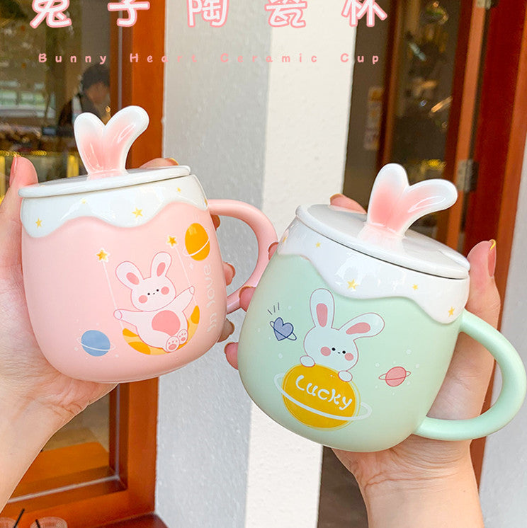 Pink Rabbit Cup Lovely Rabbit Mugs Cup PN4496 – Pennycrafts