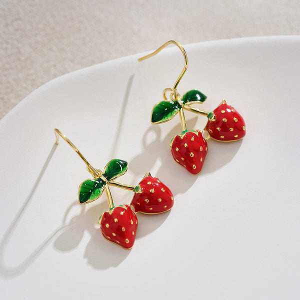 Fashion Strawberry Girl Earrings PN4856