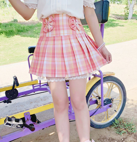 Fashion Bowtie Pleated Skirt PN4134