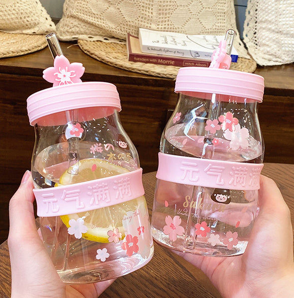 Pretty Sakura Glass Water Cups PN5217