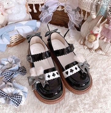 Fashion Lolita Bowtie Girls Shoes PN3899
