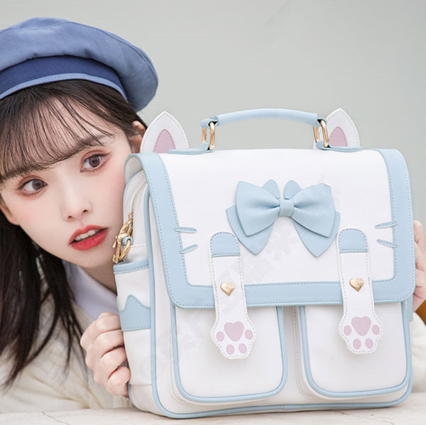 Fashion Lolita Cat Paw Backpack PN3828