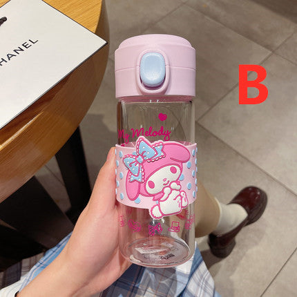 Cartoon Anime Glass Water Bottle PN5036