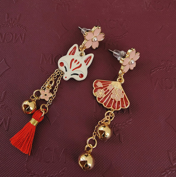 Sakura Fox Earrings/Clips PN5723