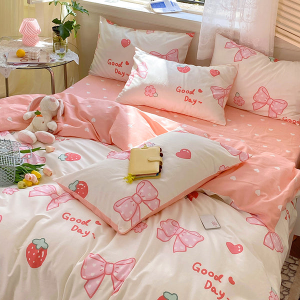 Cute Strawberry Bedding Set PN4178