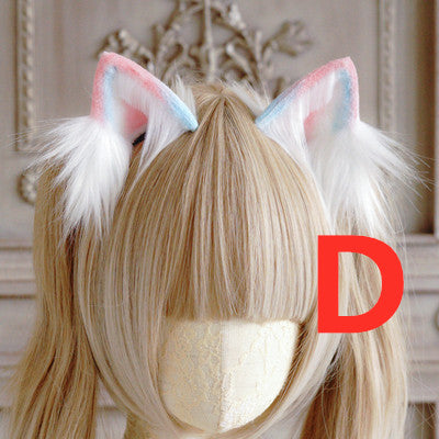 Cute Cat Ear Plush Hair Clips PN4340