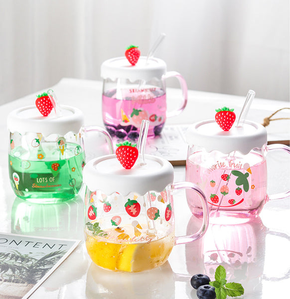 Sweet Strawberry Glass Cup PN4522