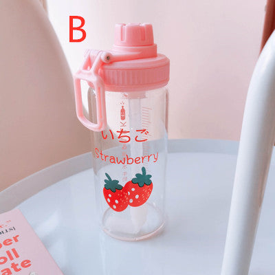 Cute Strawberry Water Glass Bottle PN1403