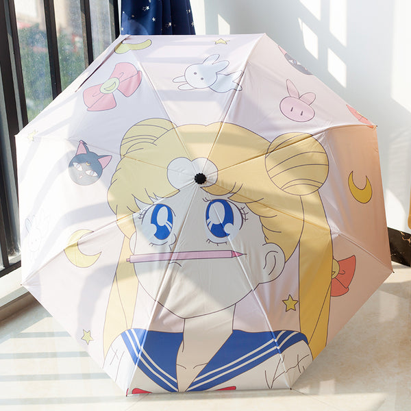 Cartoon Sailormoon Automatic Folding Umbrella PN4138