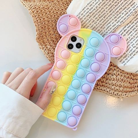 Kawaii Rainbow Phone Case for iphone 7/7plus/8/8P/X/XS/XR/XS Max/11/11pro/11pro max/12/12mini/12pro/12pro max PN3945