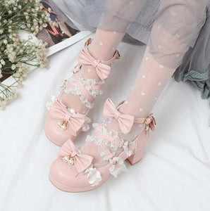 Fashion Lolita Bow-tie  Shoes PN3742