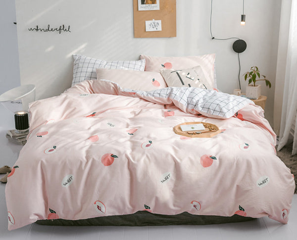 Fashion Peach Bedding Set PN2572