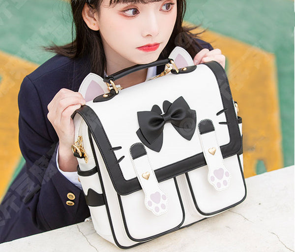 Fashion Lolita Cat Paw Backpack PN3828