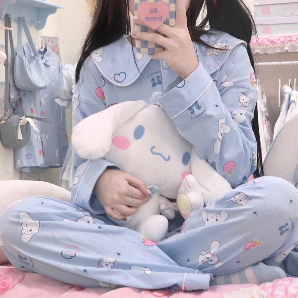 Cute Anime Pajamas Suits Set PN4338