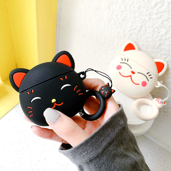 Cute Fortune Cat Airpods Case For Iphone PN1812