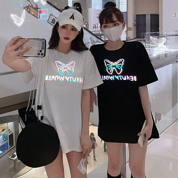 Fashion Reflective Butterfly T-shirt PN3130