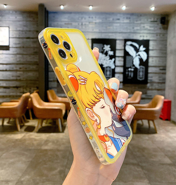Cartoon Sailormoon Phone Case for iphone 7/7plus/8/8P/X/XS/XR/XS Max/11/11pro/11pro max/12/12mini/12pro/12pro max PN4023
