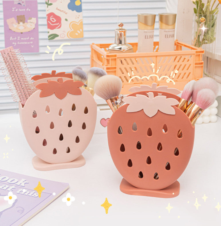 Kawaii Strawberry Pen Containers PN4269