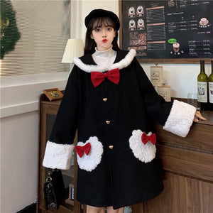 Fashion Girl Navy Coat PN3593