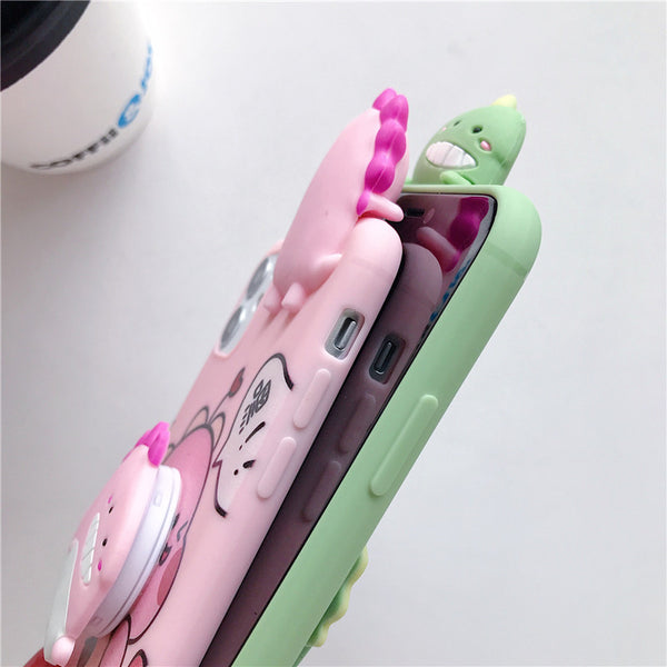 Lovely Monster Phone Case for iphone 6/6s/6plus/7/7plus/8/8P/X/XS/XR/XS Max/11/11pro/11pro max PN2899
