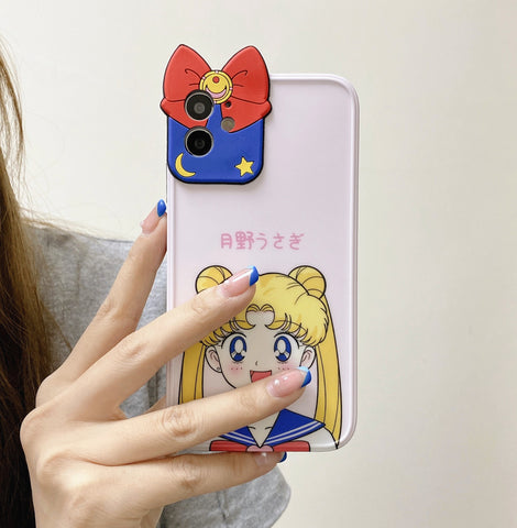 Pretty Sailormoon Phone Case for iphone 7/7plus/8/8P/X/XS/XR/XS Max/11/11pro/11pro max/12/12pro/12pro max/12mini PN4018