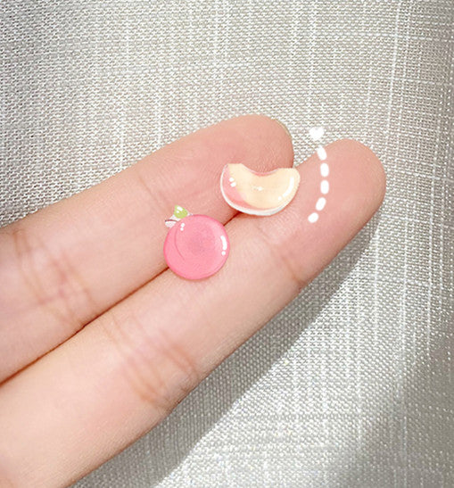 Cute Peach Earrings/Clips PN4276