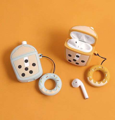 Cute Bubble Tea Bottle Airpods Case For Iphone PN2010
