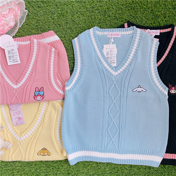 Kawaii Girls Vest Sweater PN5444