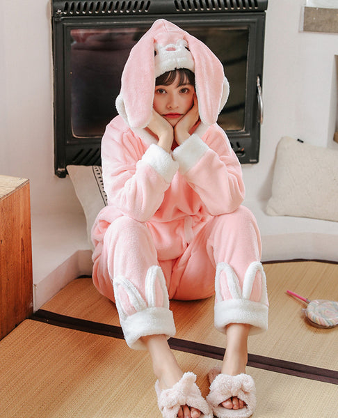 Lovely Rabbit Ears Winter Pajamas PN4585