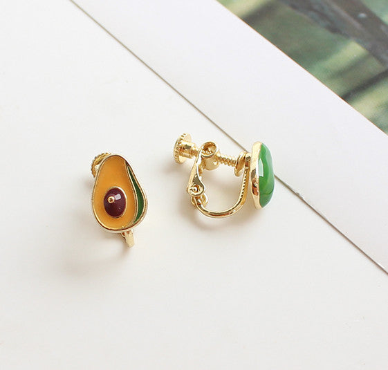 Cute Avocado Earrings/Clips PN2478