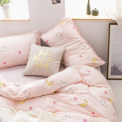 Cute Bunny Moon Bedding Set PN3889