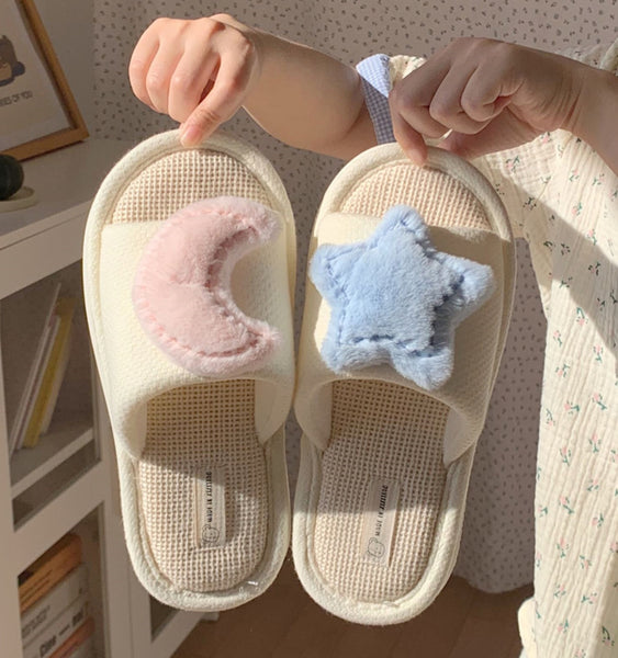 Cute Moon and Star Slippers PN5705
