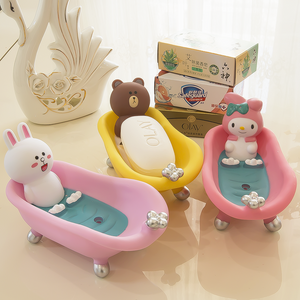 Cartoon Bear and Rabbit Soap Box PN2334