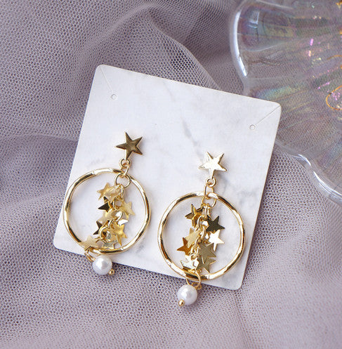 Lovely Round Stars Earrings/Clips PN1507 – Pennycrafts