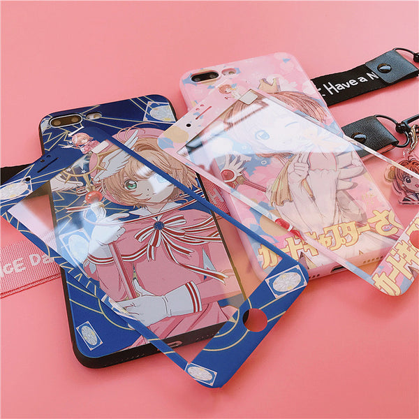 Kawaii Sakura Phone Case for iphone 6/6s/6plus/7/7plus/8/8P/X/XS/XR/XS Max/11/11pro/11promax PN2469