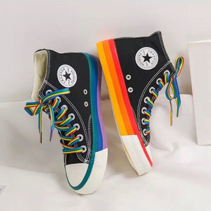 Fashion Rainbow Canvas Shoes PN2698
