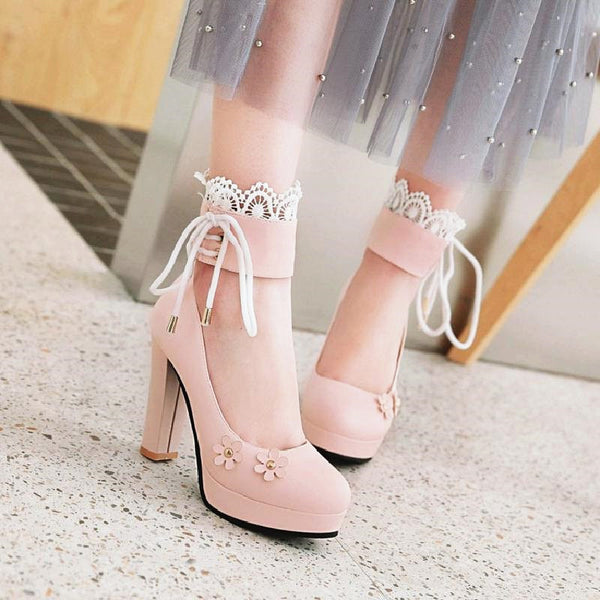 Lolita Sakura High-heeled Shoes PN1524