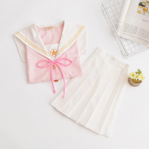 Fashion Sakura Embroidery Skirt and Top PN1261