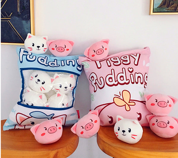 Cute Cat And Pig Dolls PN0520