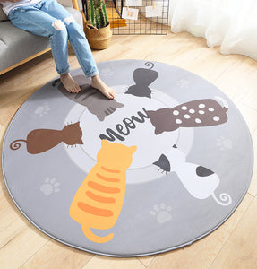 Lovely Cats Round Mat PN3487