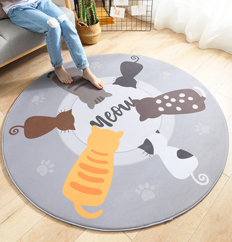 Lovely Cats Round Mat PN3487