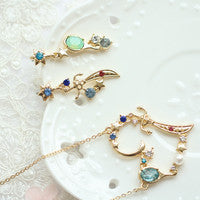 Cute Necklace And Ear Stud PN0416
