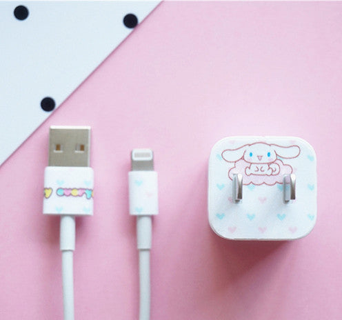 Cute Cinnamoroll Charger Stickers For Iphone PN1728