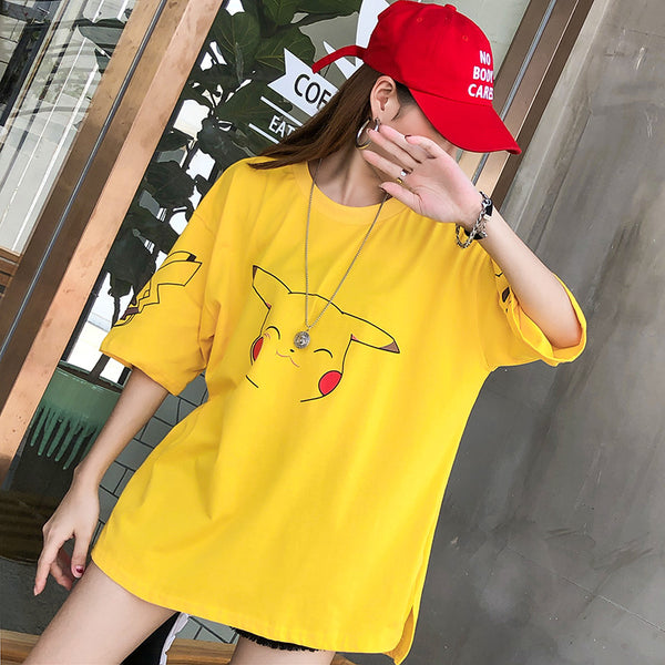 Yellow Loose Pikachu Tshirt PN1427