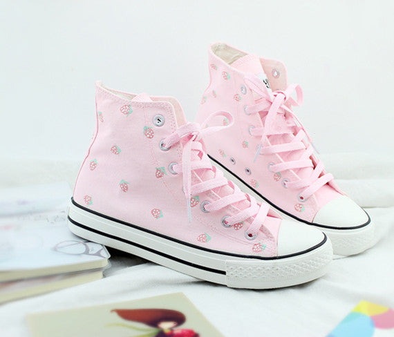 Sweet Strawberry Canvas Shoes PN2578