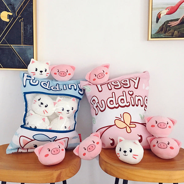 Cute Cat And Pig Dolls PN0520