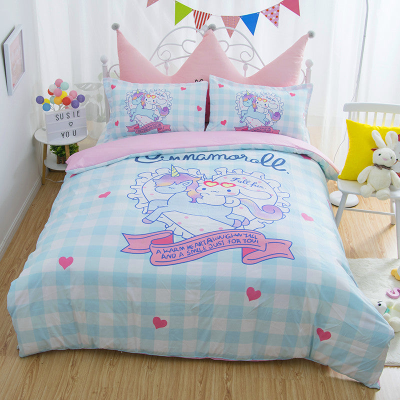 Dreamy Unicorn And Cinnamoroll Bedding Set PN0532