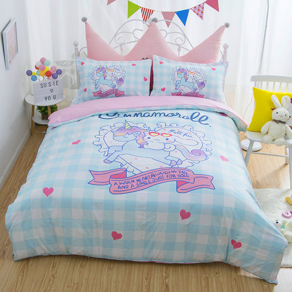 Dreamy Unicorn And Cinnamoroll Bedding Set PN0532