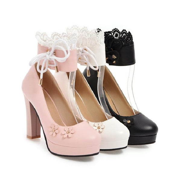 Lolita Sakura High-heeled Shoes PN1524