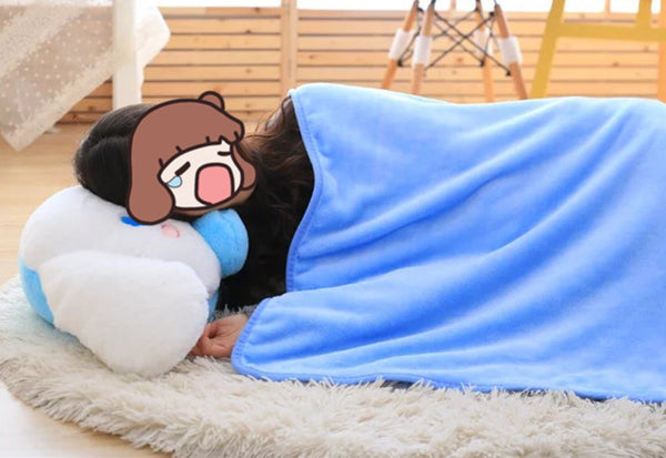 Cute Cinnamoroll Pillow And Blanket PN0745